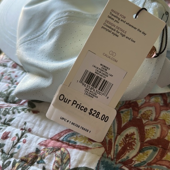 NWT Calia Women’s Ponytail Hat Cap Light Blue OS - Picture 7 of 7